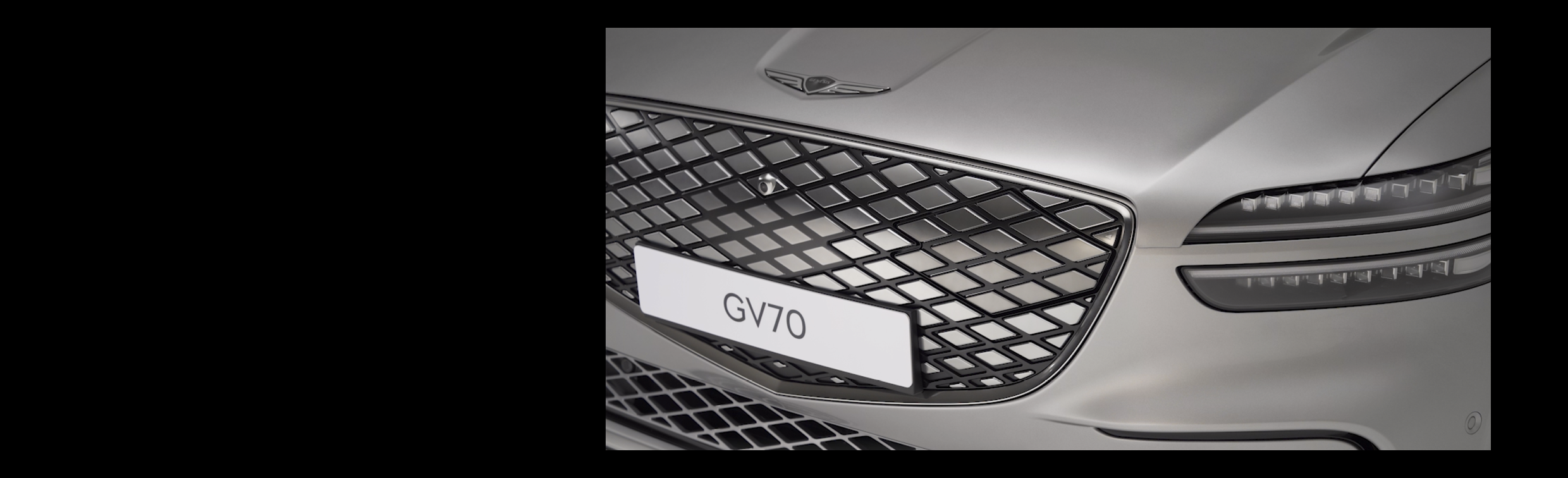 Electrified GV70 front grill