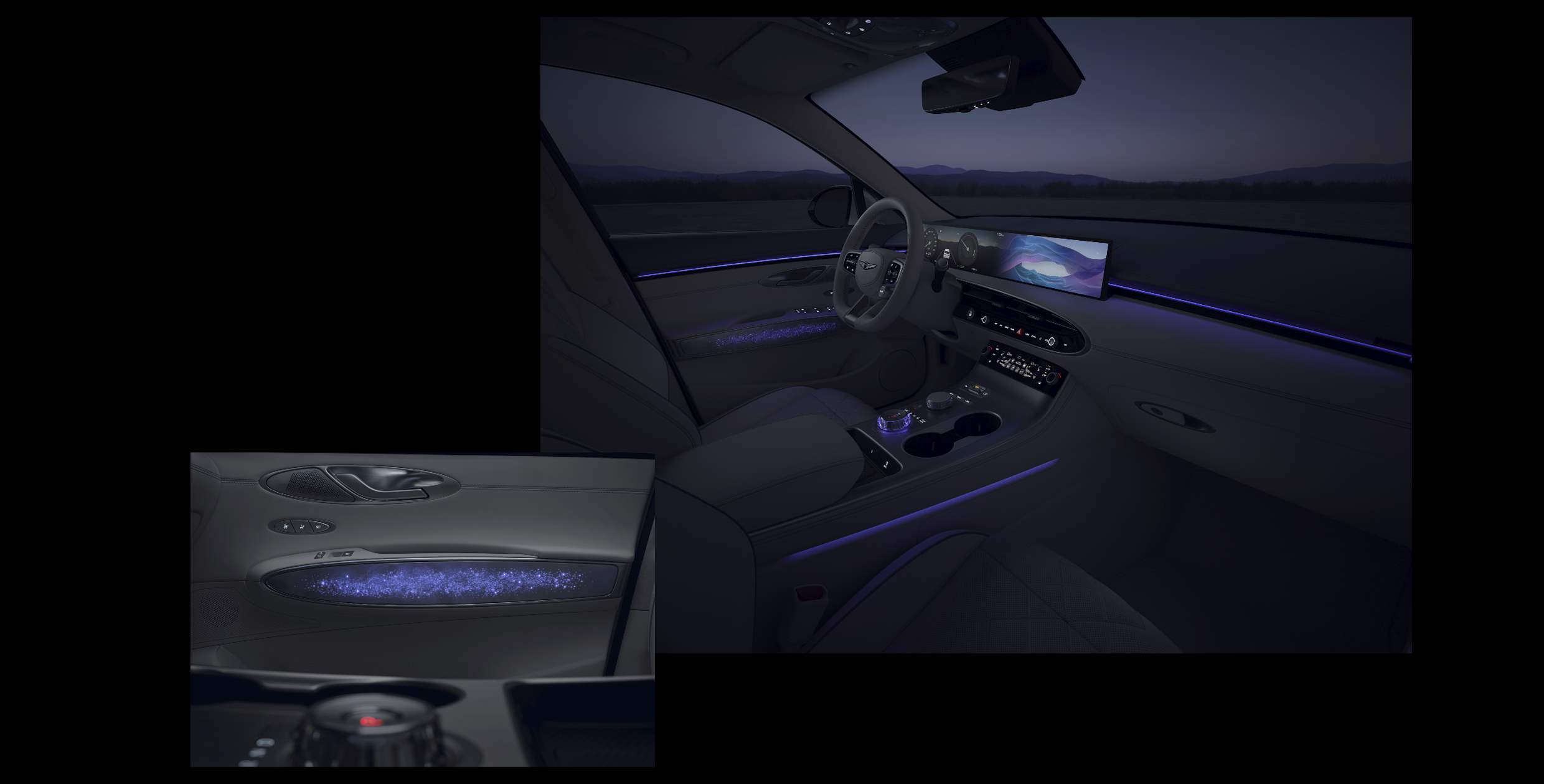 GV70 전동화 부분변경 모델 무드램프