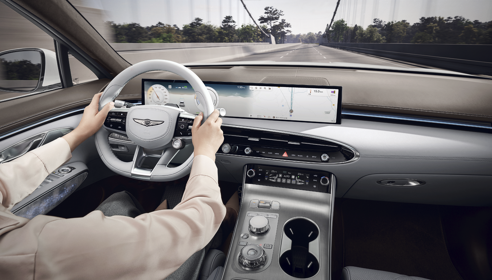 GV70 전동화 부분변경 모델 실내