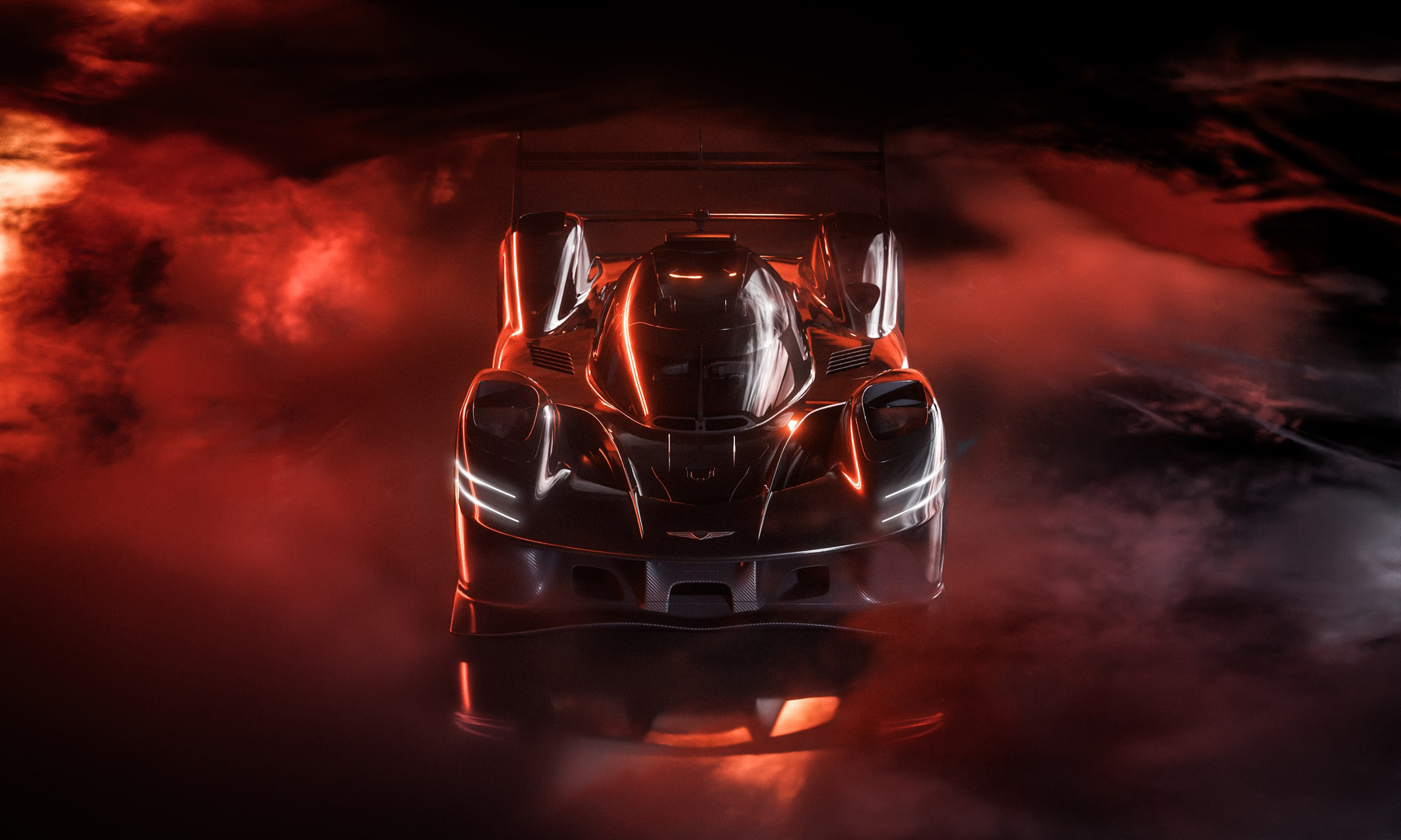 Front view of GENESIS GMR-001 Hypercar