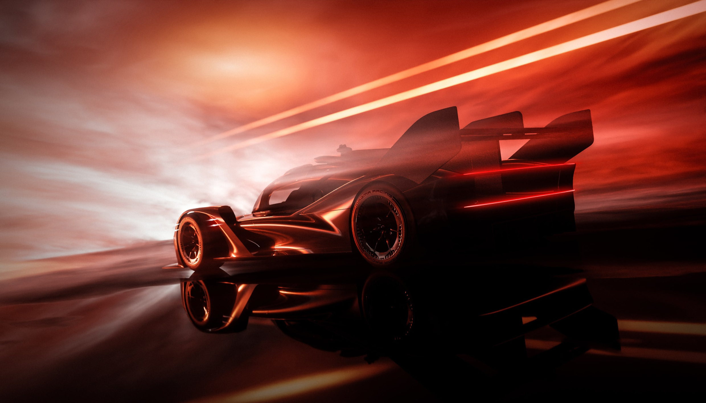 Back View of Genesis GMR-001 Hypercar