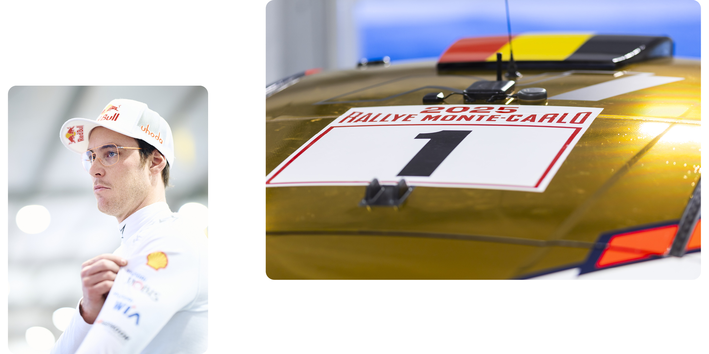 A picture of Hyundai's driver and his entry number