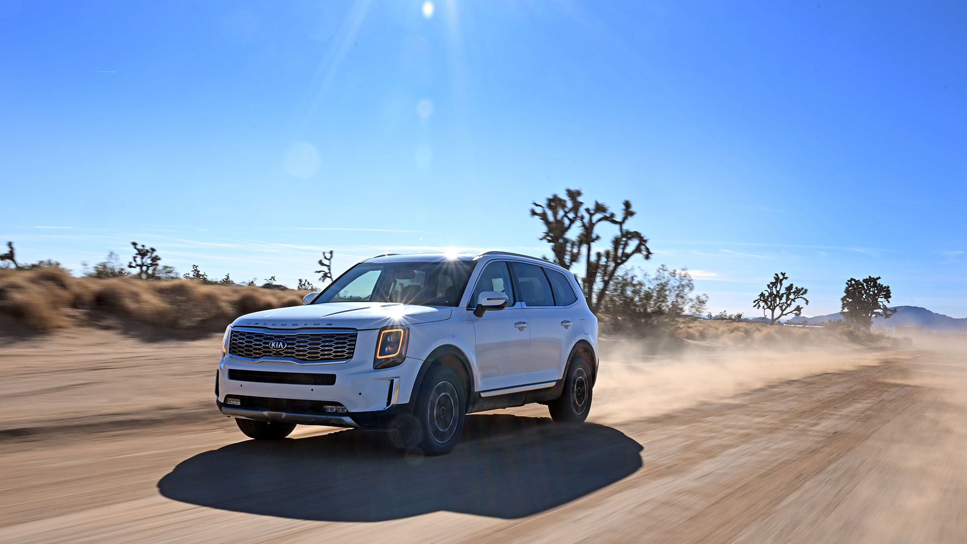 모하비주행시험장 주행시험 모습.