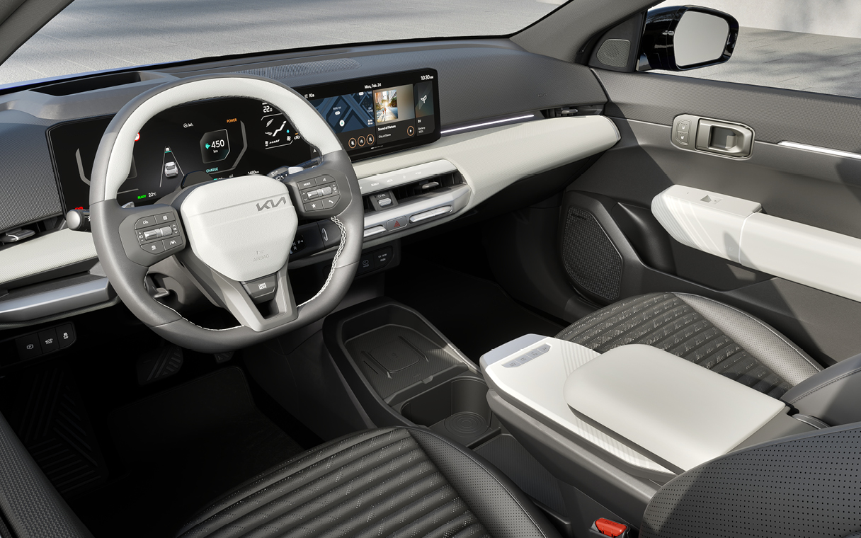 Interior of kia EV4