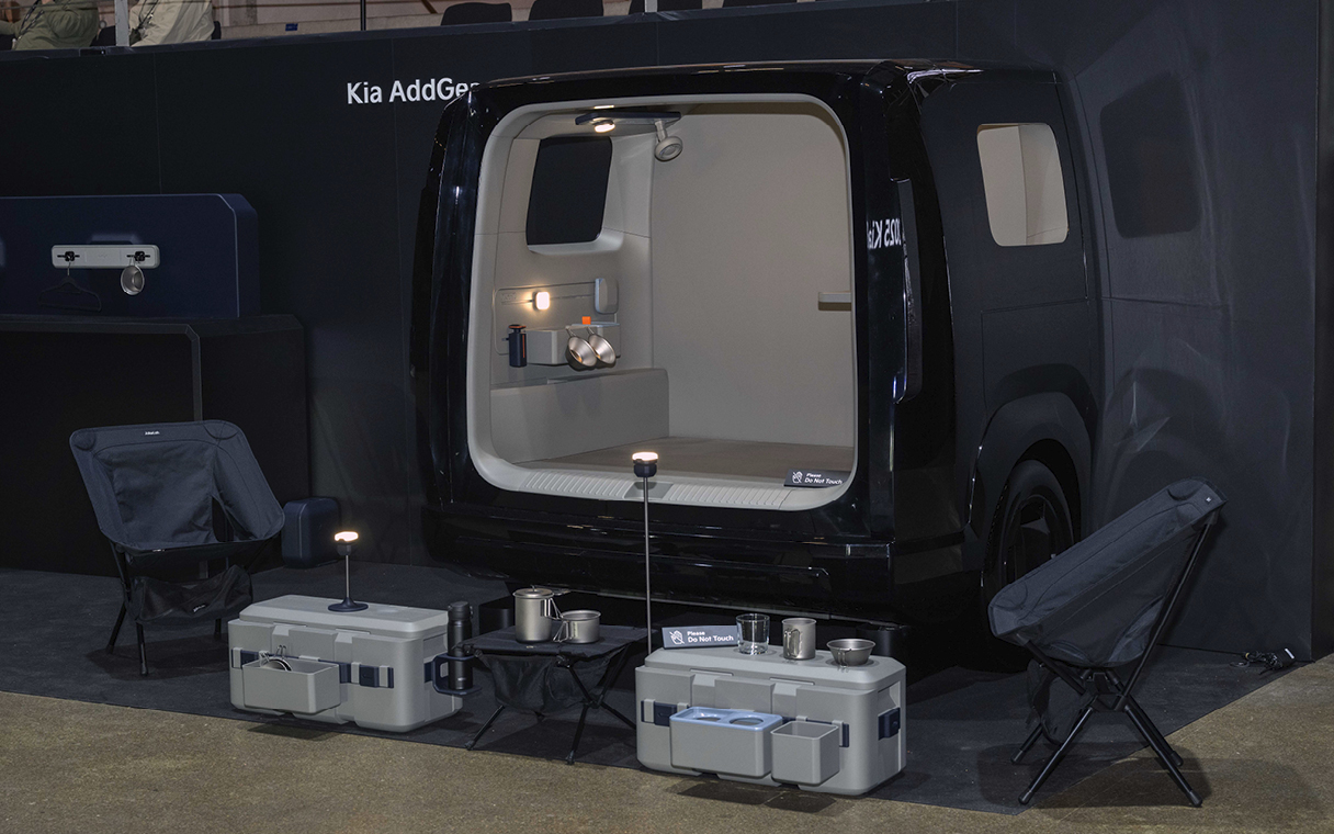 기아 PV5에 적용된 기아 애드기어의 모습