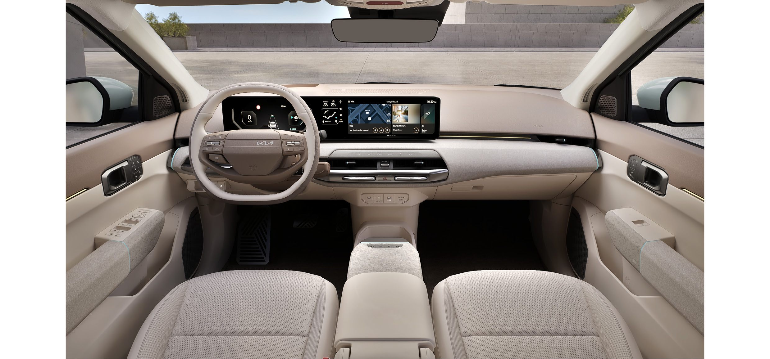 기아 EV4의 실내 모습