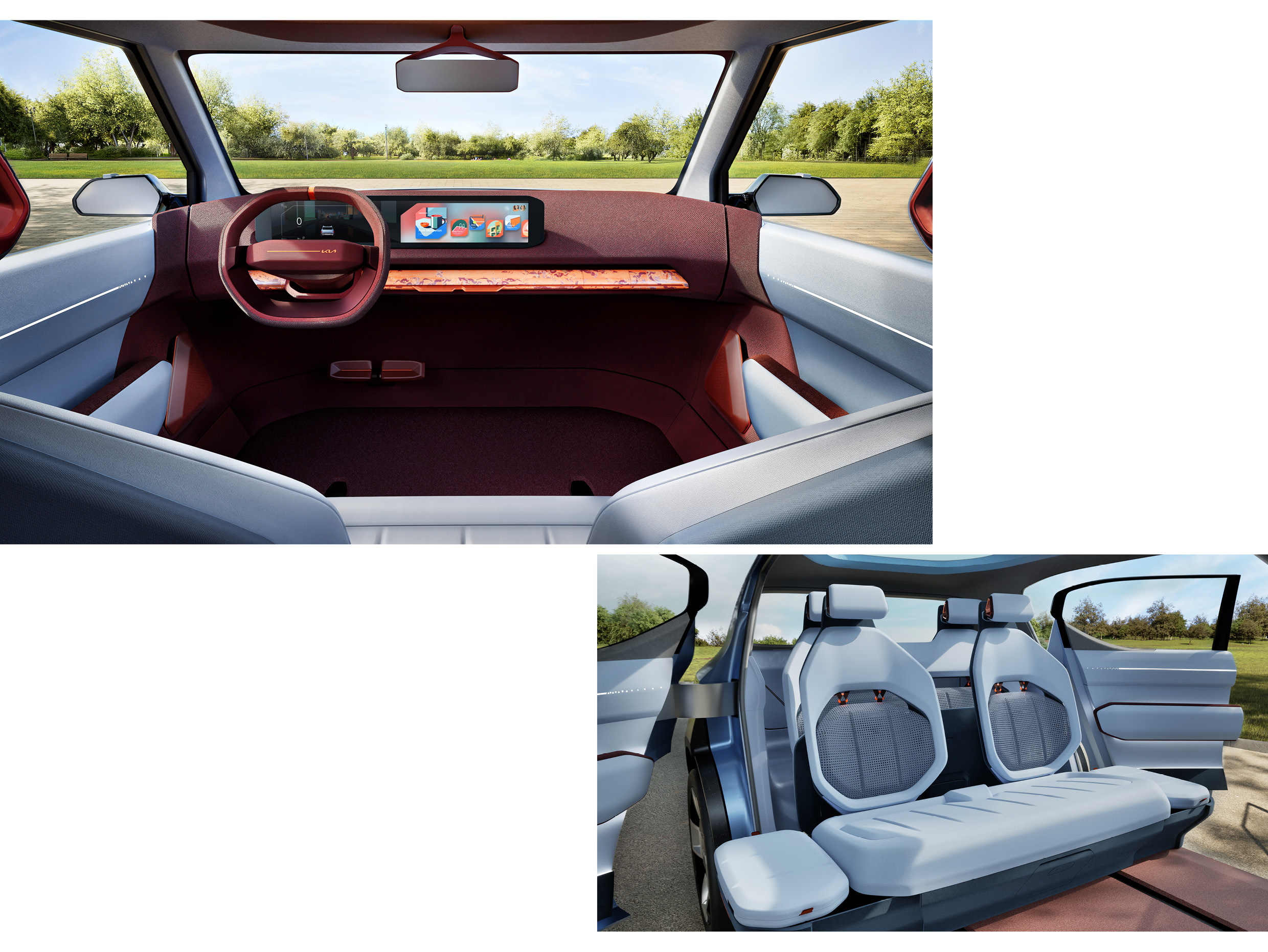 기아 콘셉트 EV2의 실내 모습