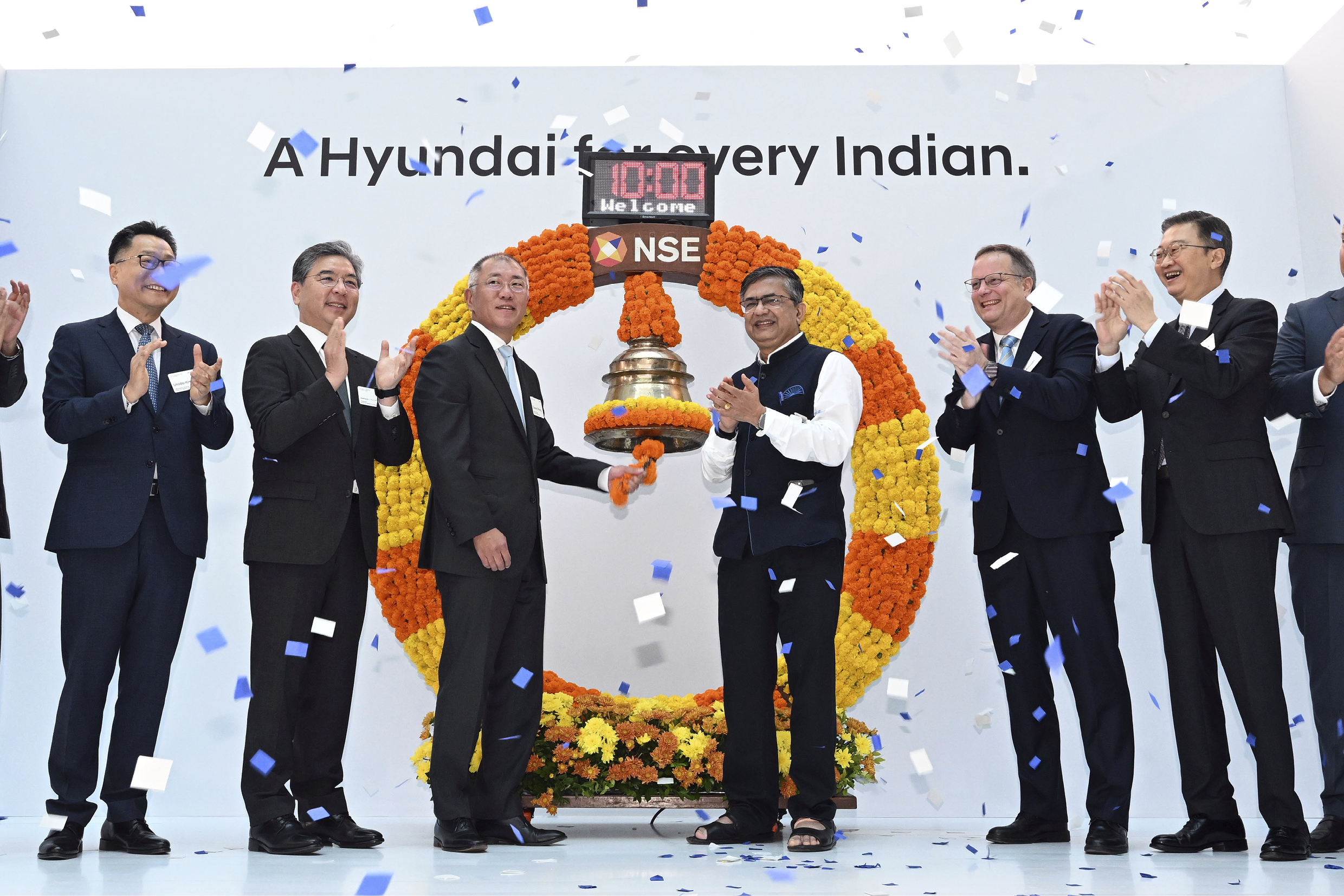 India Stock Market Listing Ceremony
