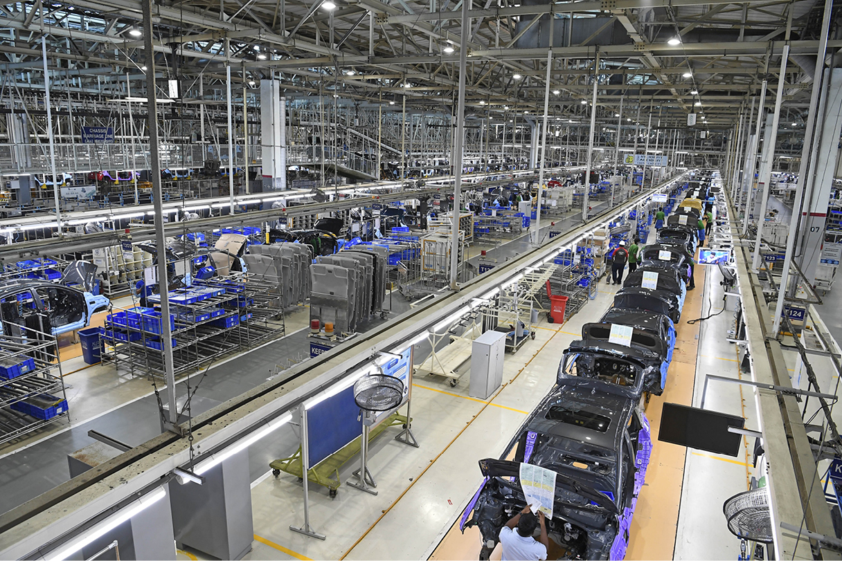 Hyundai Motor India Plant Assembling Line