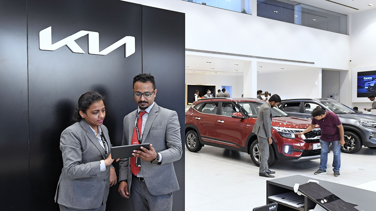 기아 인도 전시장