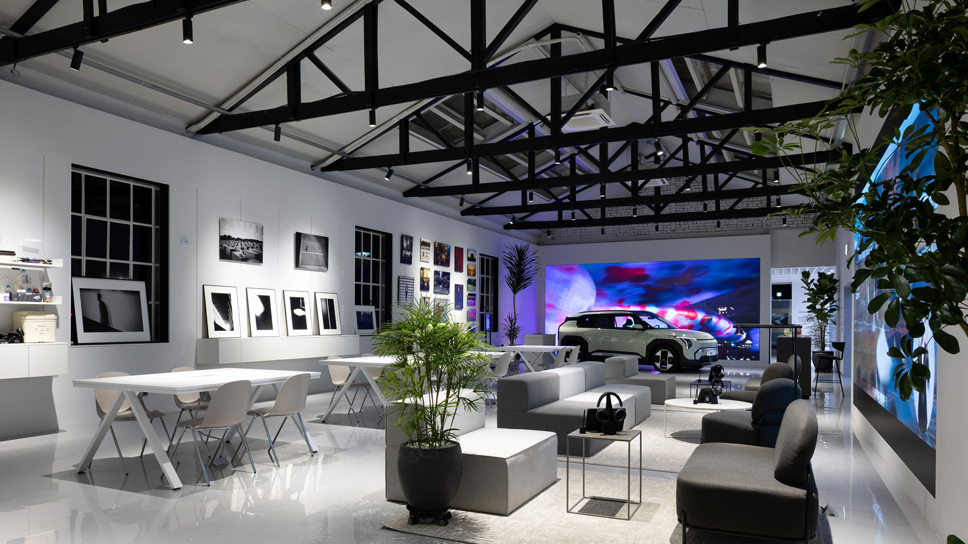 '기아 언플러그드 그라운드' 내 '커넥팅 라운지'의 모습