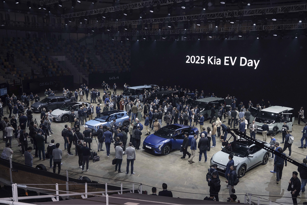 기아 EV 데이 행사장의 모습