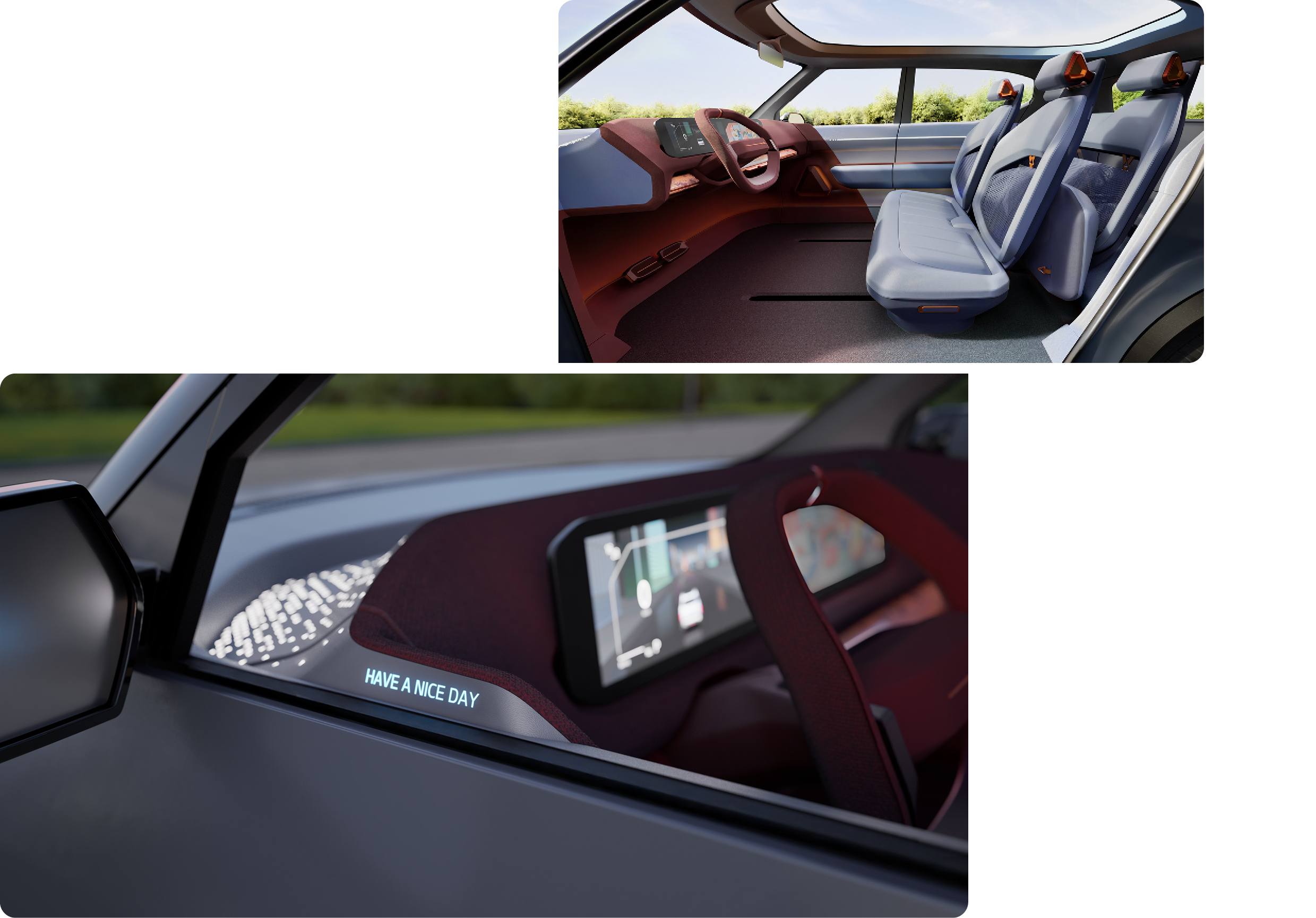 기아 EV2의 실내 모습