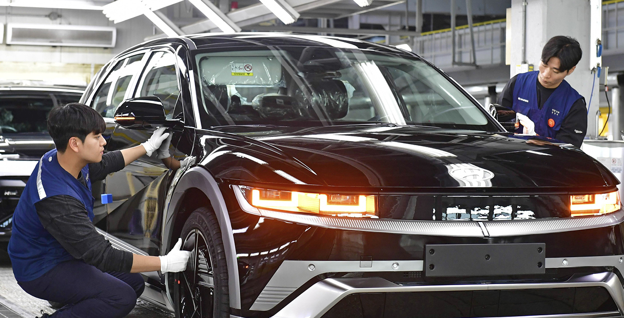 현대차 아이오닉 5 생산 공정 모습