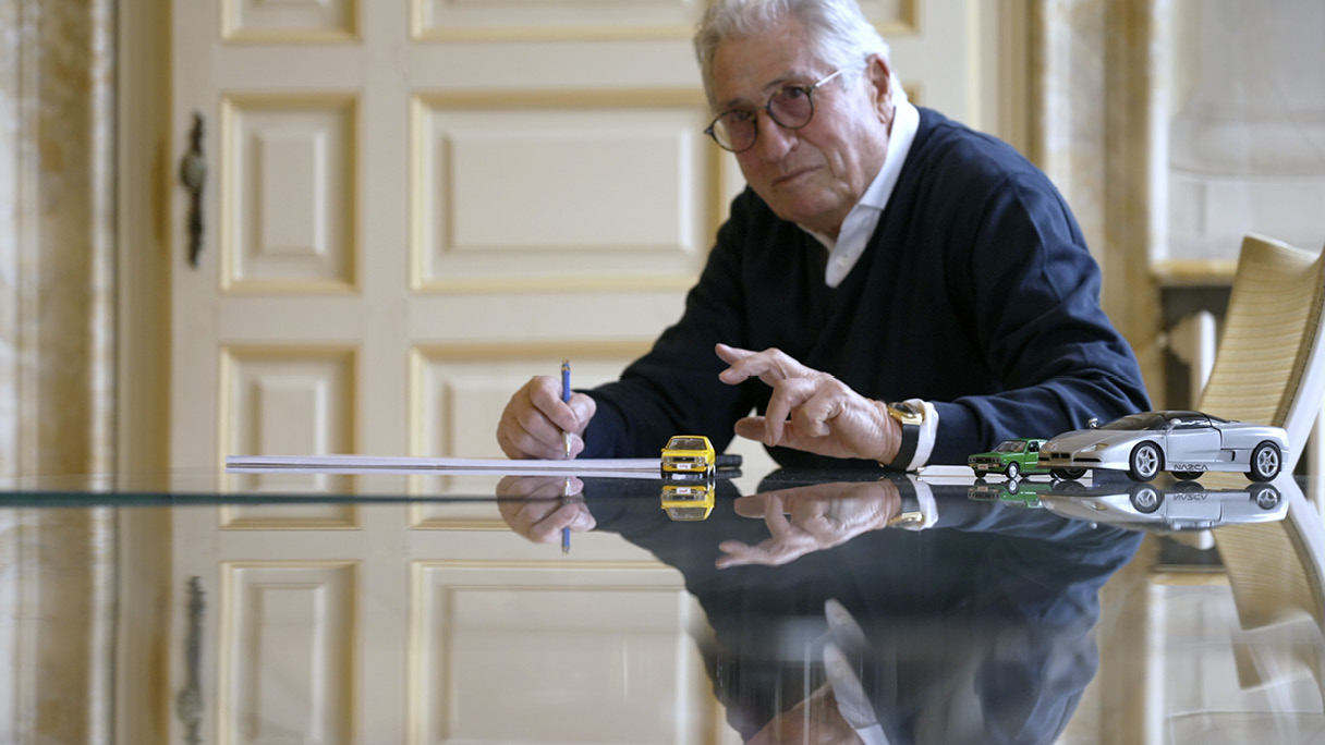 car designer in a documentary