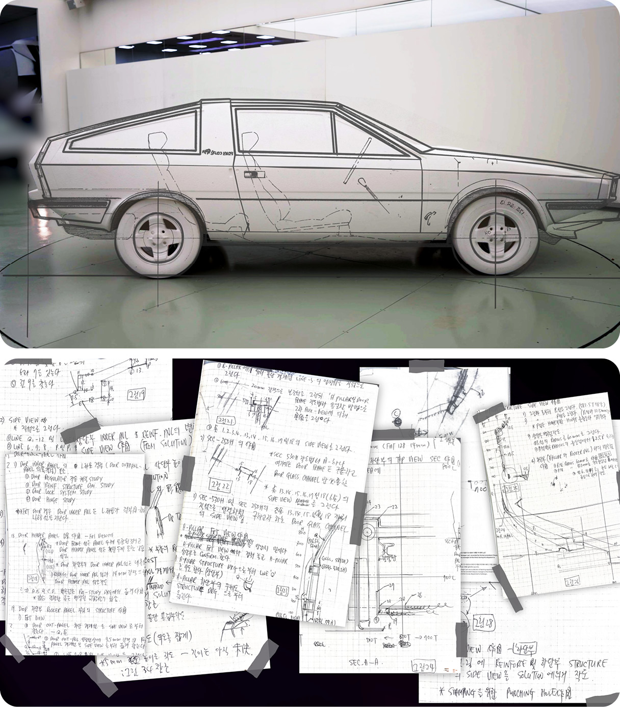 현대자동차 포니 쿠페의 복원 과정