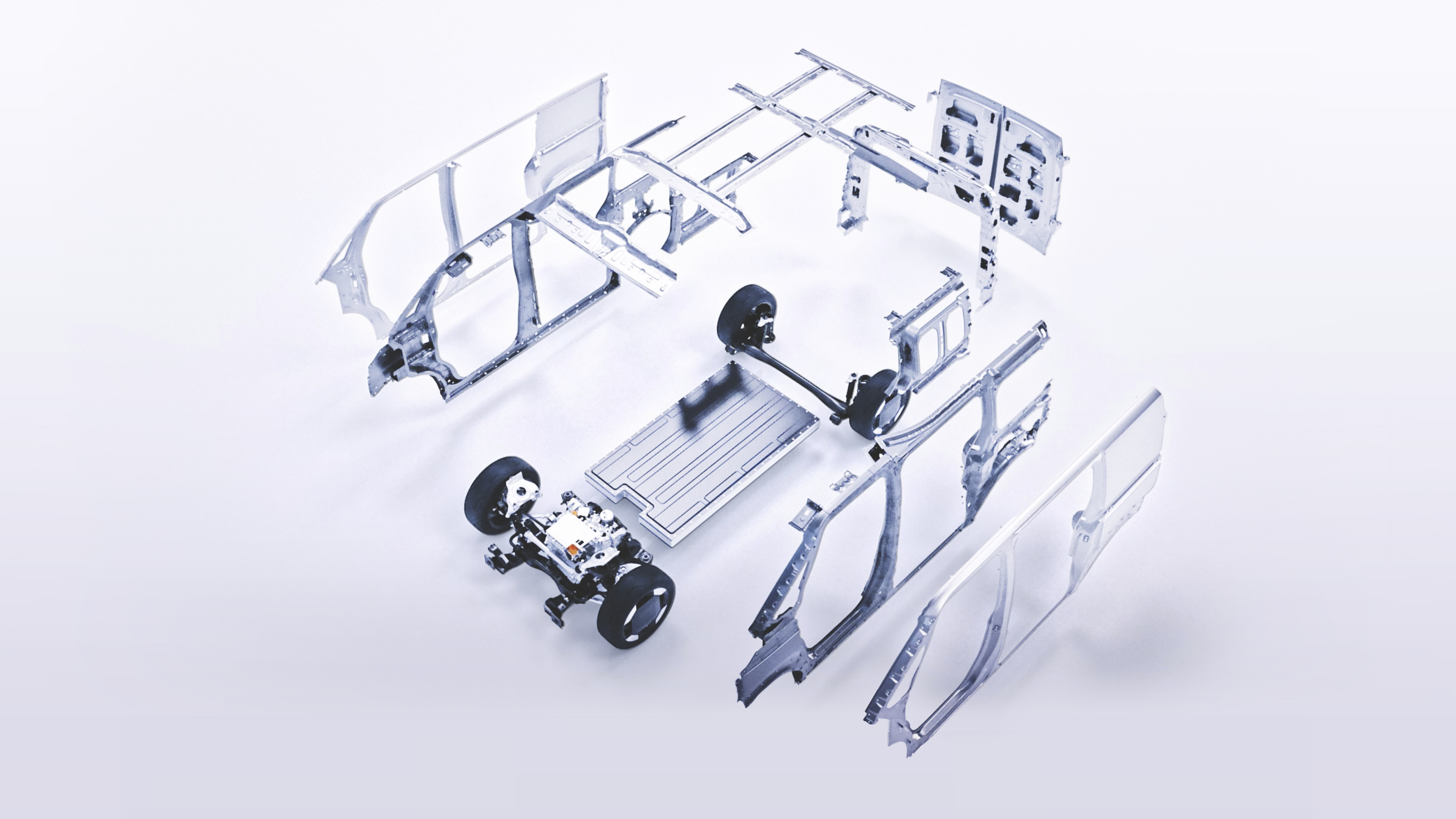 Photographs describing the concept of a flexible body system