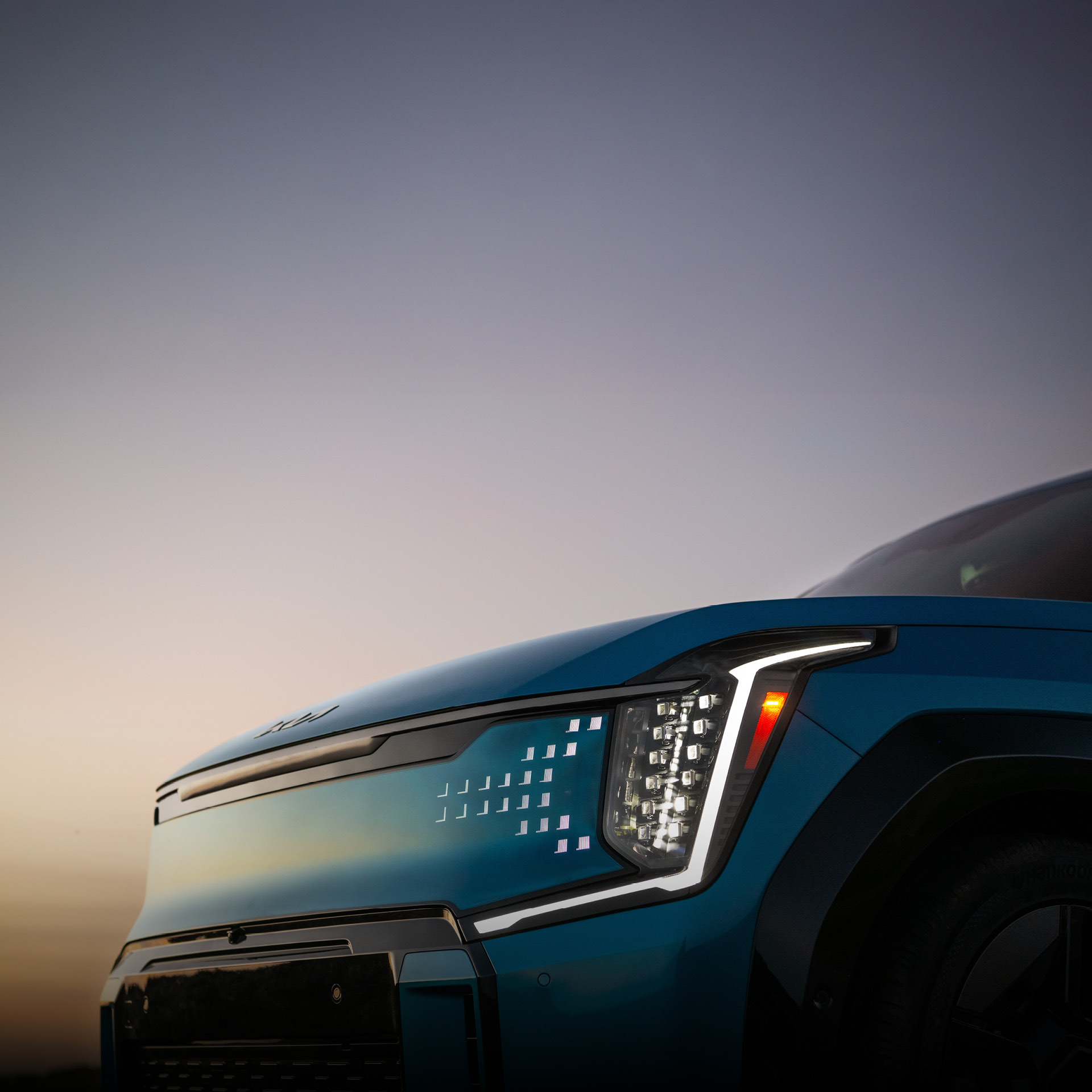 기아 EV9 전면부