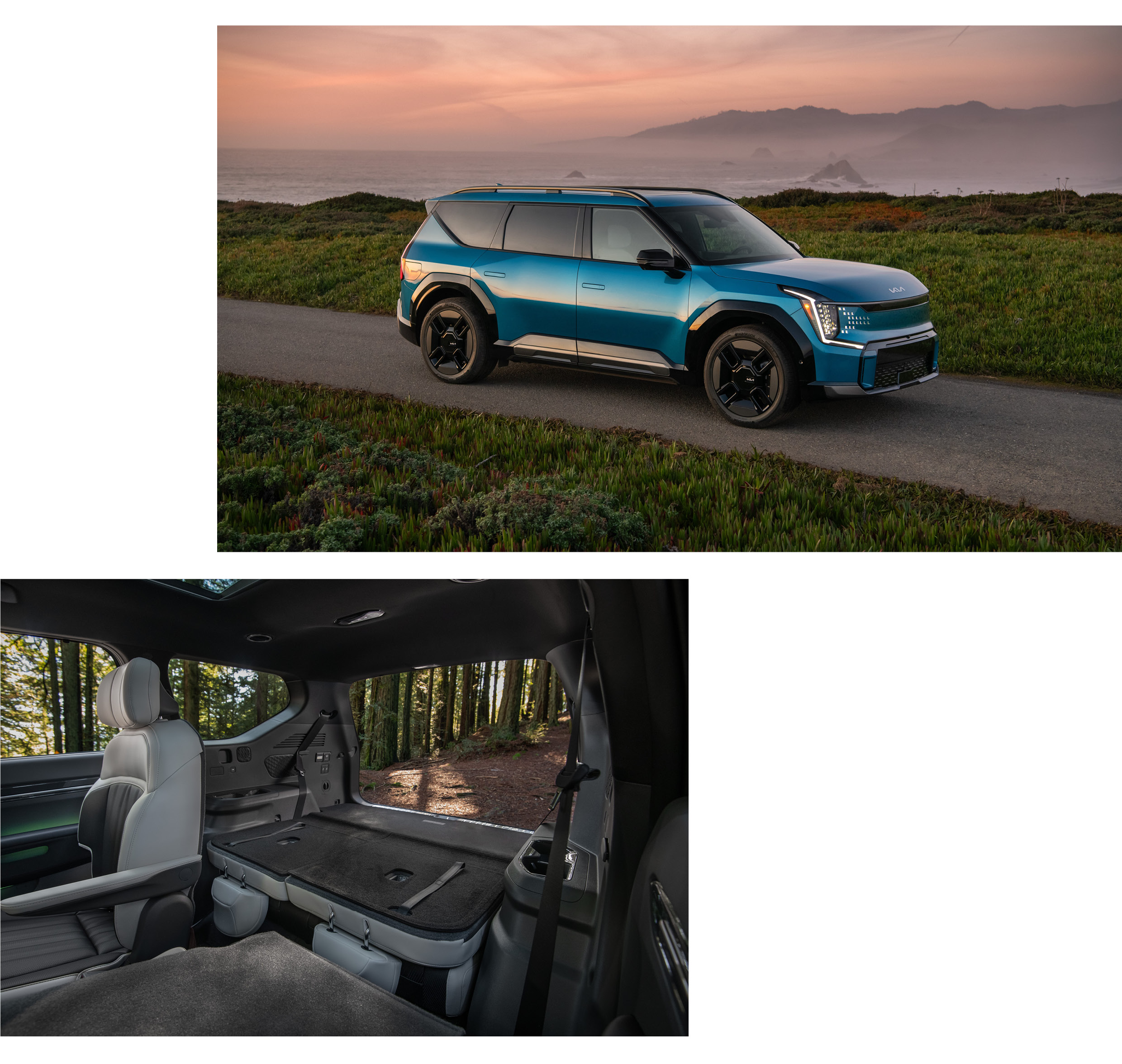 기아 EV9 외관 및 실내 사진