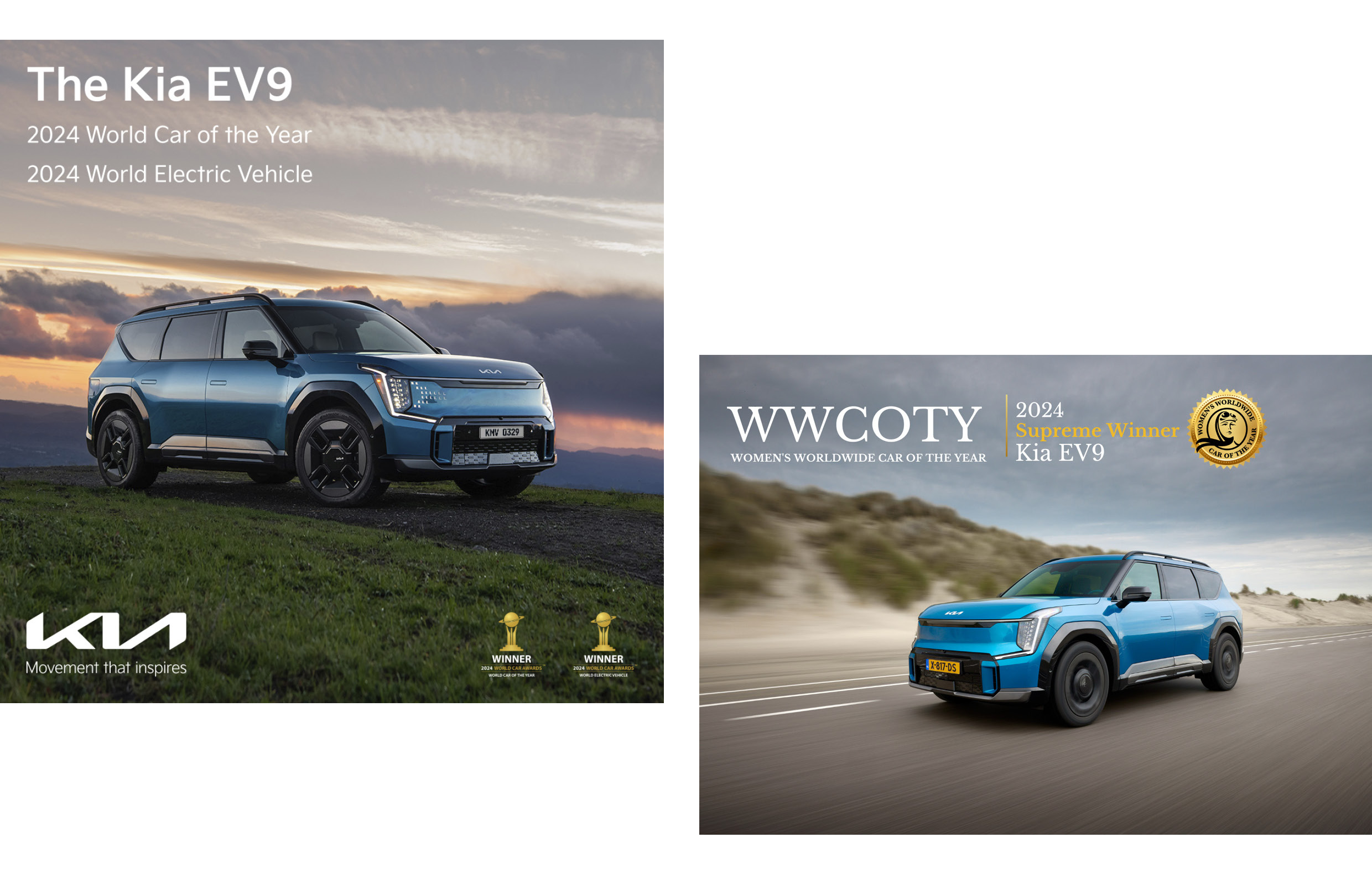 기아 EV9의 2024년도 수상 내역