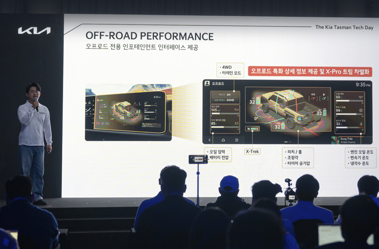 타스만 상품성에 대해 설명하는 연구원