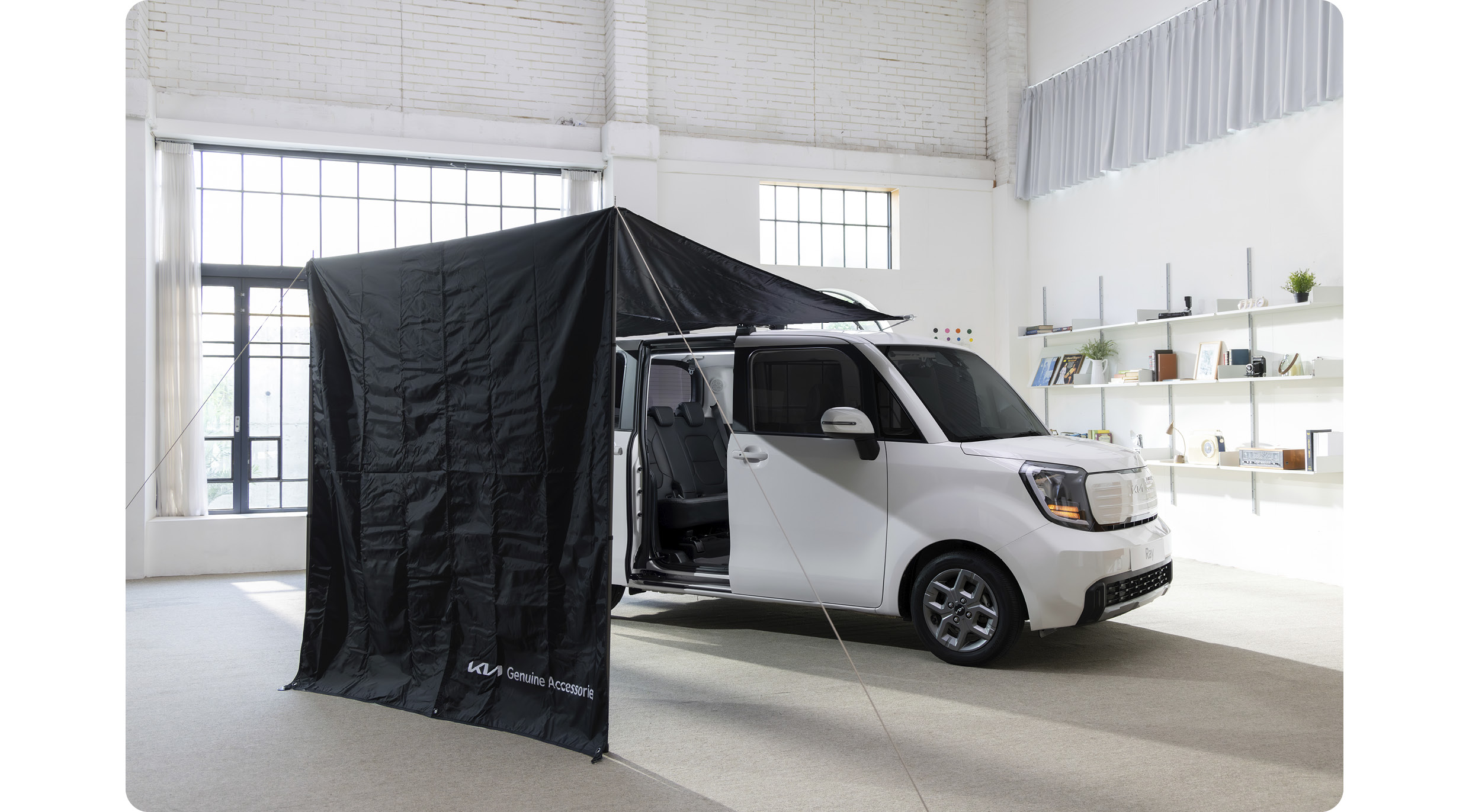 사이드 타프를 장착한 레이