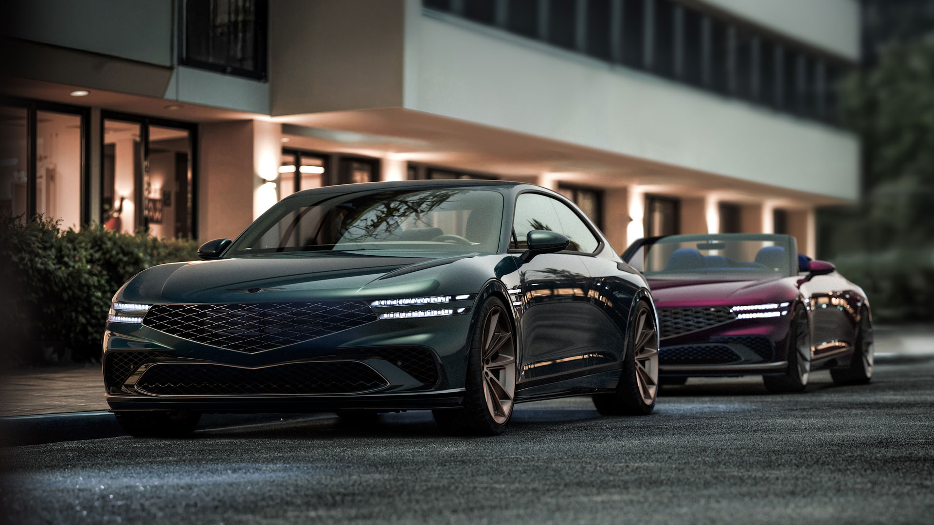 (왼쪽부터) 제네시스 엑스 그란 쿠페 엑스 그란 컨버터블 (1)