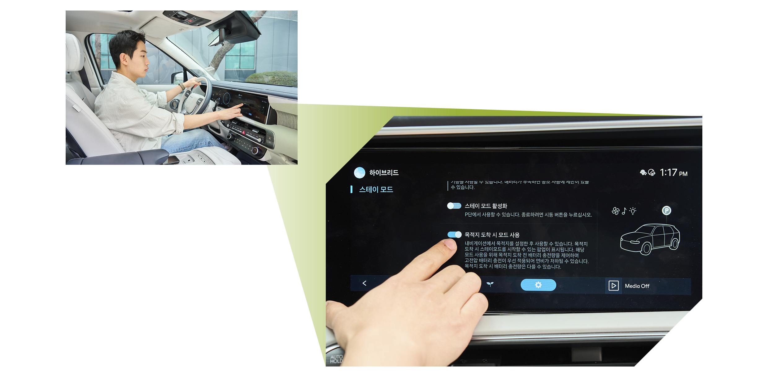 스테이 모드를 활성화하는 연구원의 모습