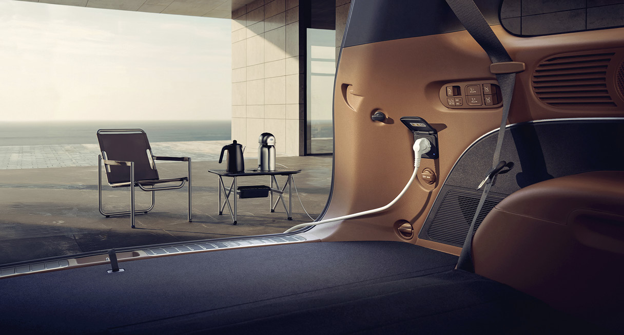 팰리세이드 하이브리드에 제공되는 실내 V2L