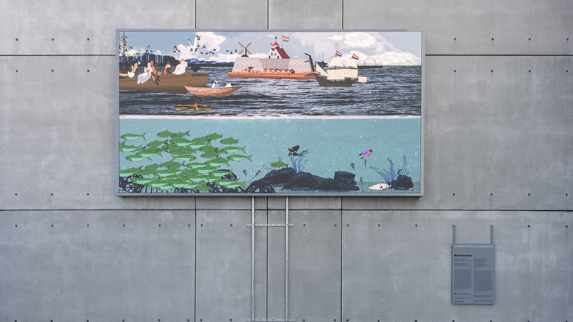 《현대 테라스 커미션: 마리나 저코우: The River is a Circle》 展 전시 전경_출처: Photo: Filip Wolak