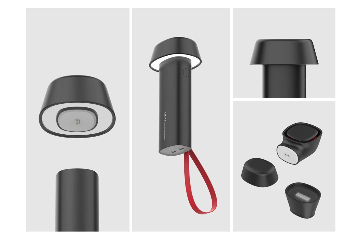 모듈형 손전등의 특징을 소개하는 사진