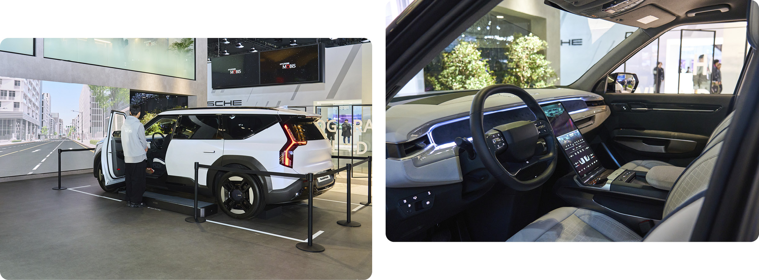 홀로그래픽 HUD를 시연 중인 모습