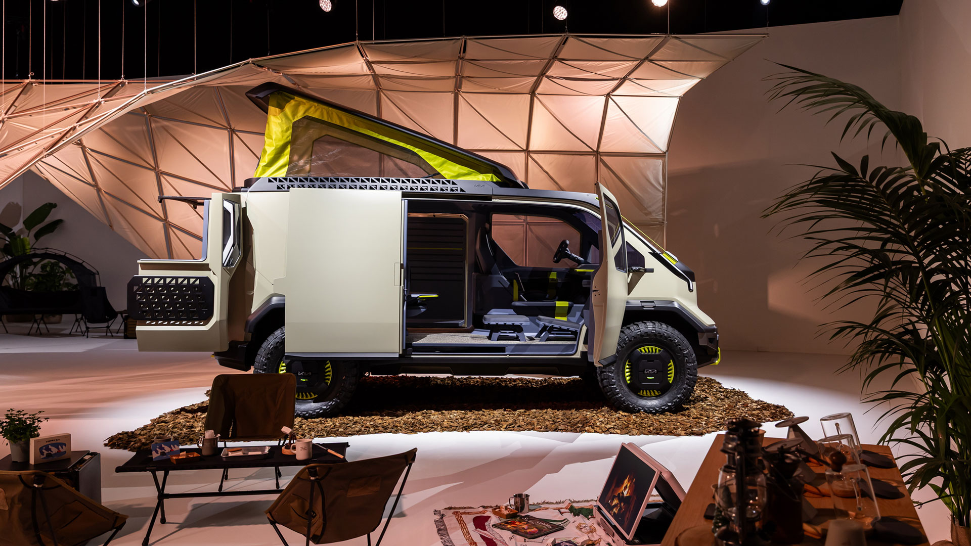 Kia ‘Transcend Journey’ design installation showcases Kia PV5, PV5 WKNDR and Concept EV2 at Milan Design Week 2025