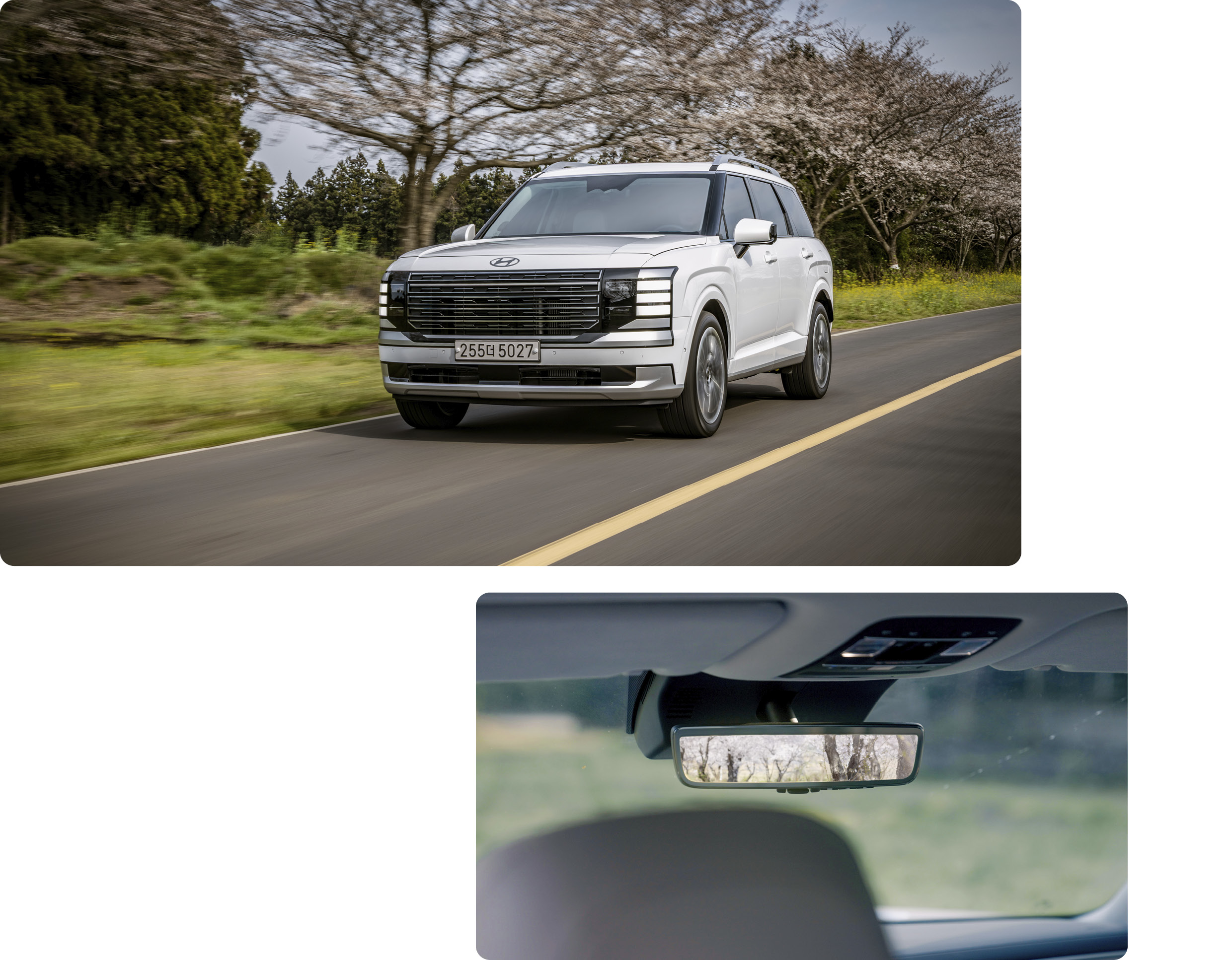 팰리세이드의 주행 모습