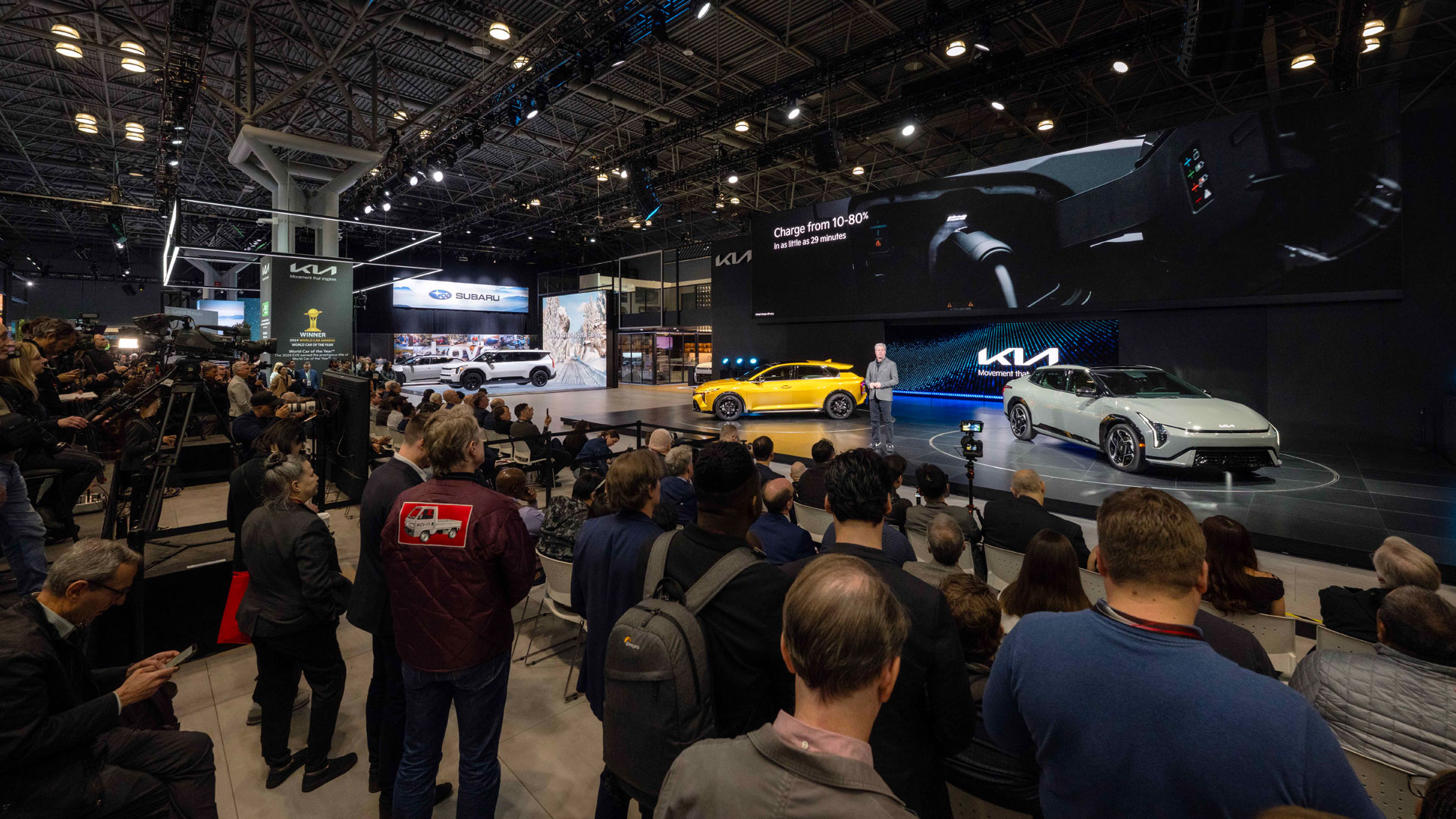 2025 뉴욕 국제 오토쇼 기아관 보도발표회 모습