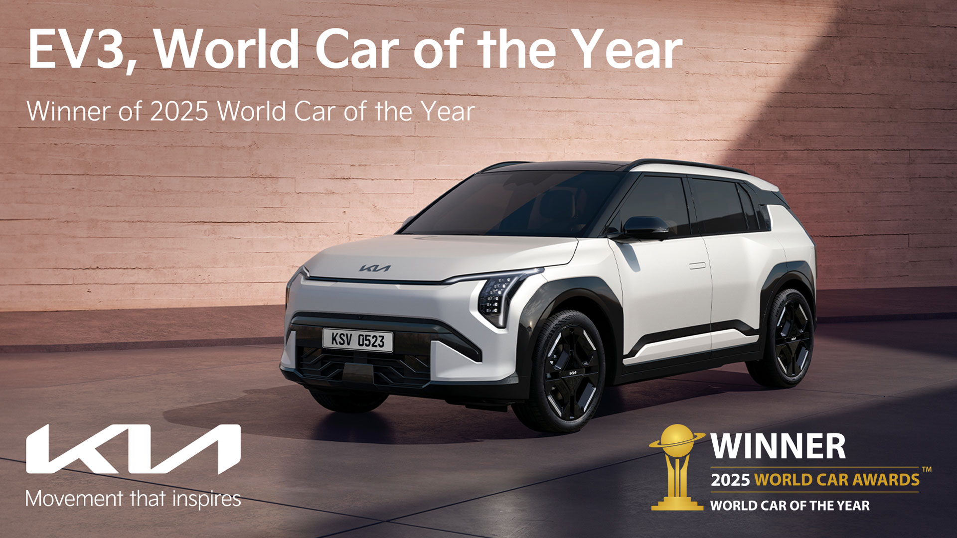 Kia EV3 Wins 2025 World Car of the Year