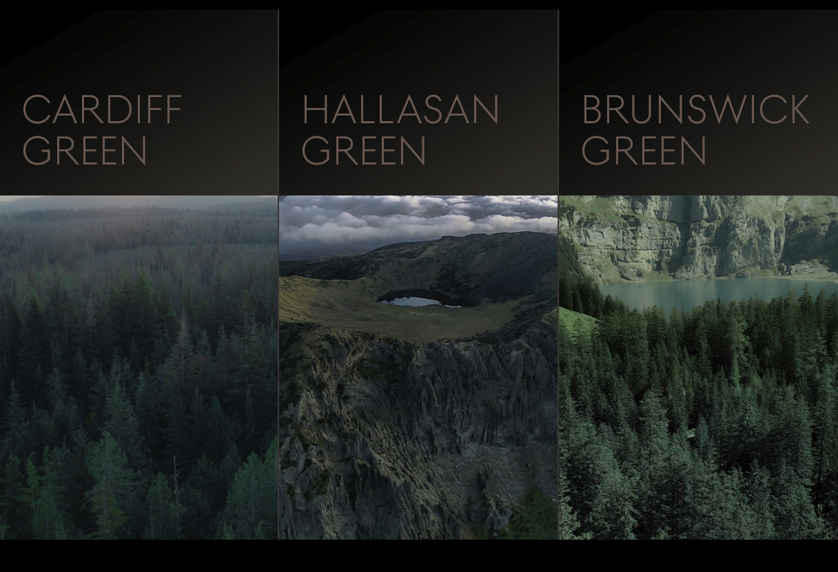 카디프 그린 한라산 그린 브런즈윅 그린