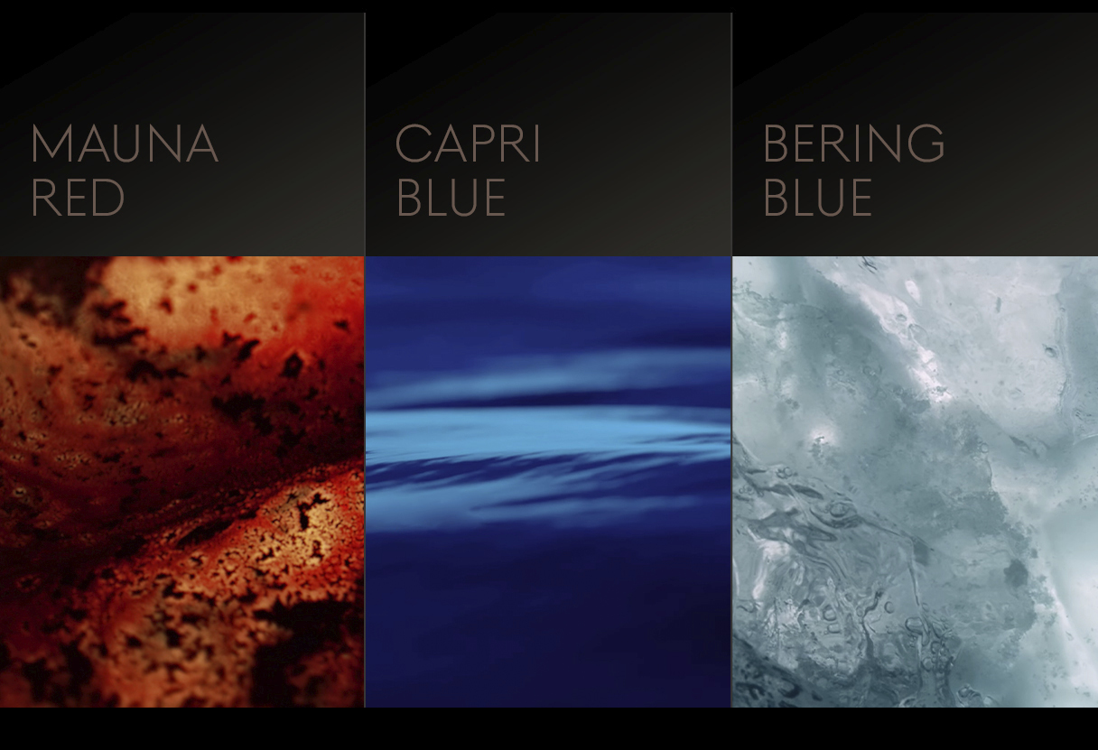 마우나 레드 카프리 블루 베링 블루