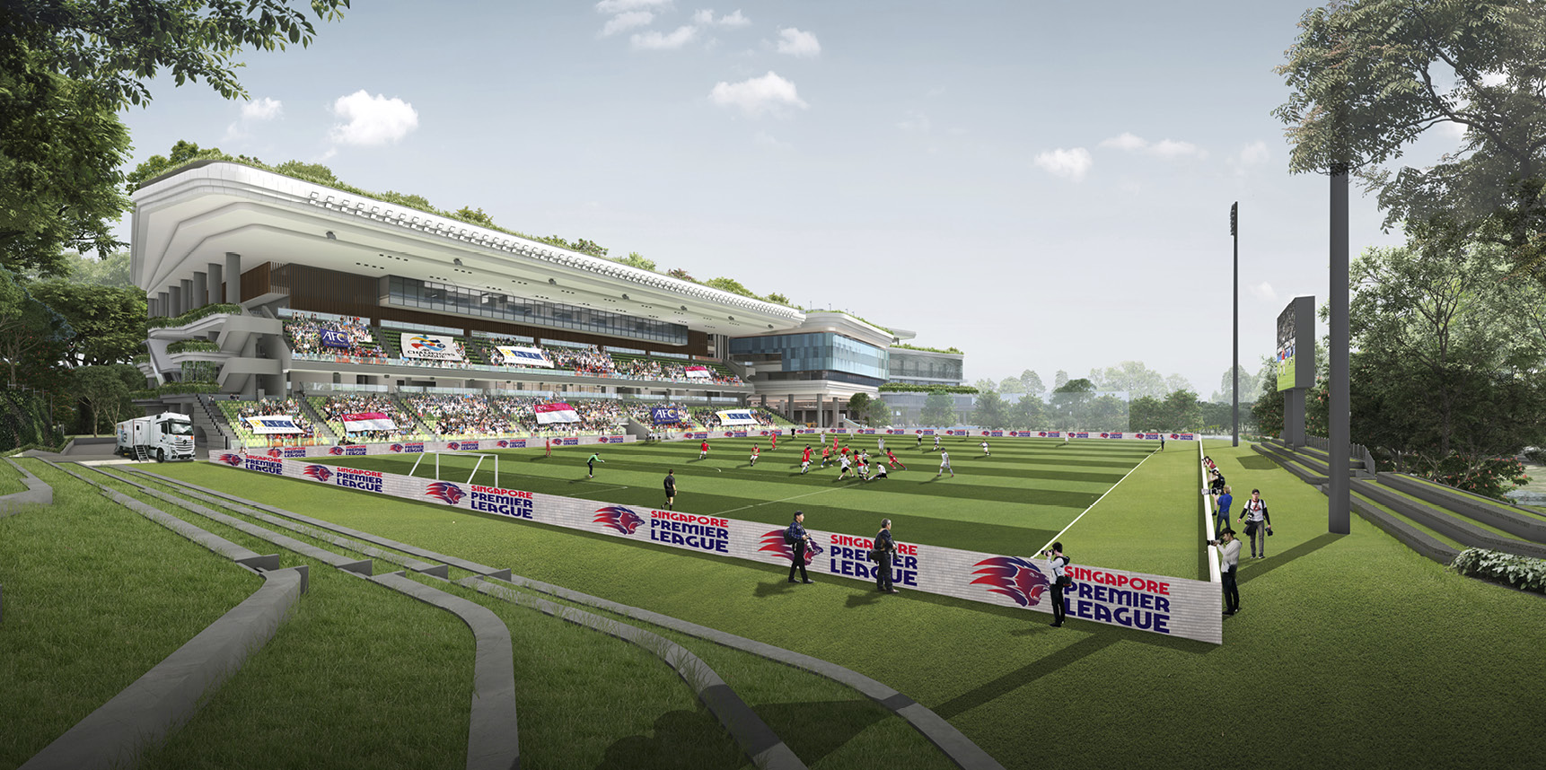 싱가포르 풍골 스포츠센터의 모습