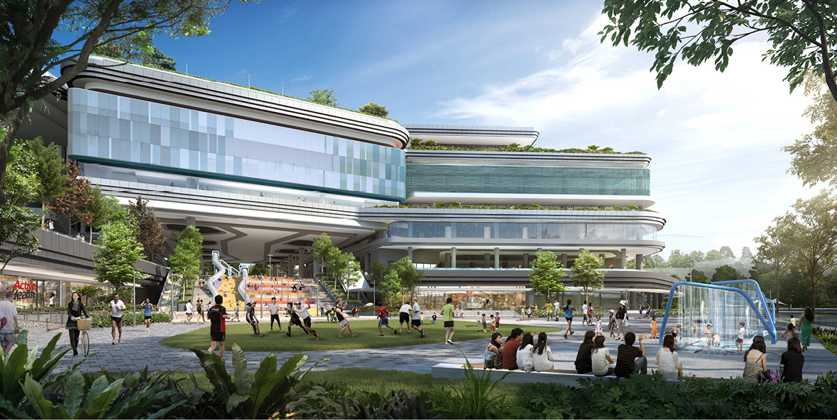 싱가포르 풍골 스포츠센터의 모습