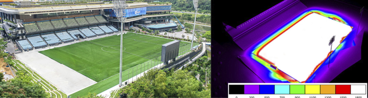 싱가포르 풍골 스포츠센터의 모습