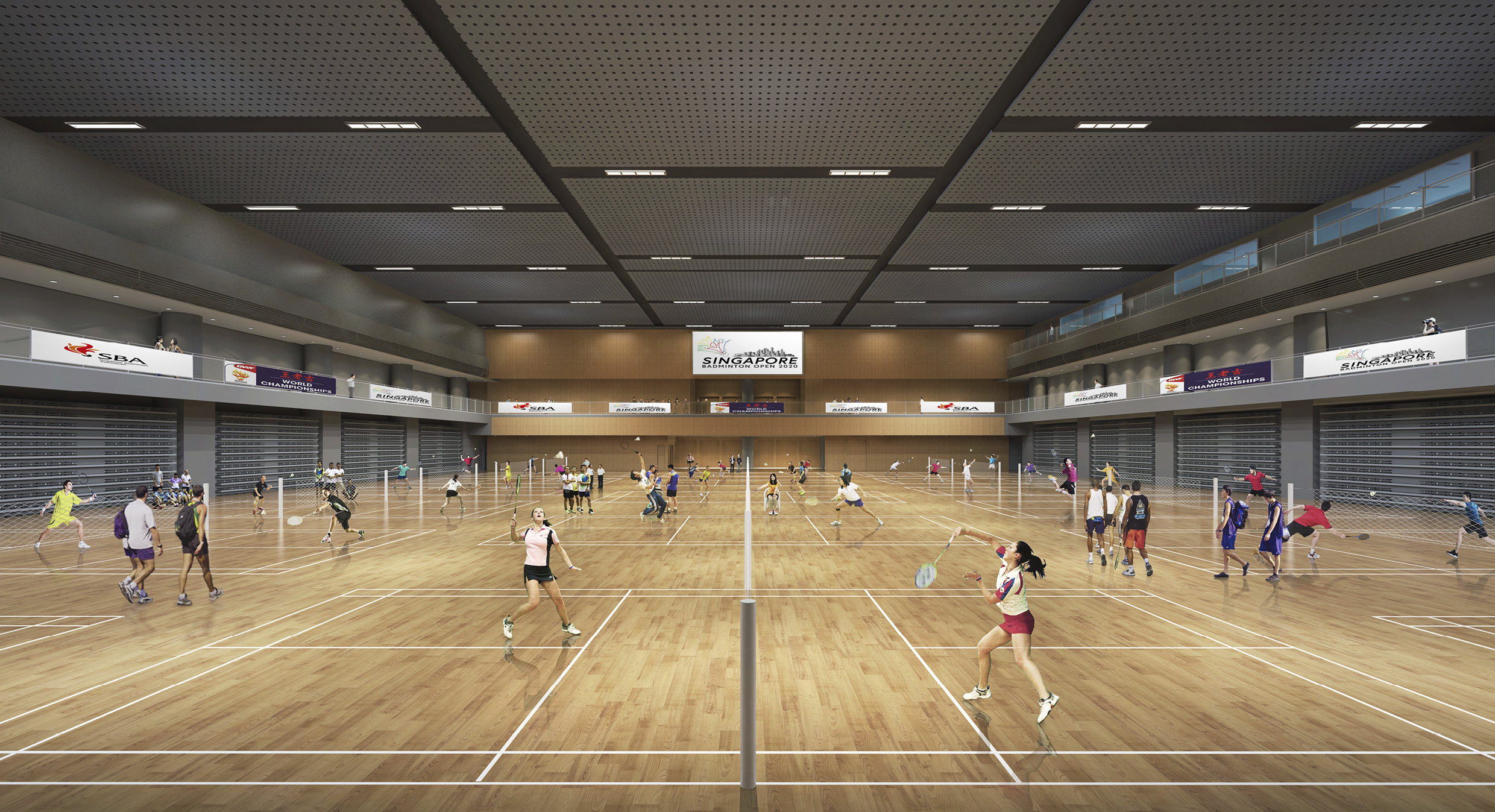 싱가포르 풍골 스포츠센터의 모습