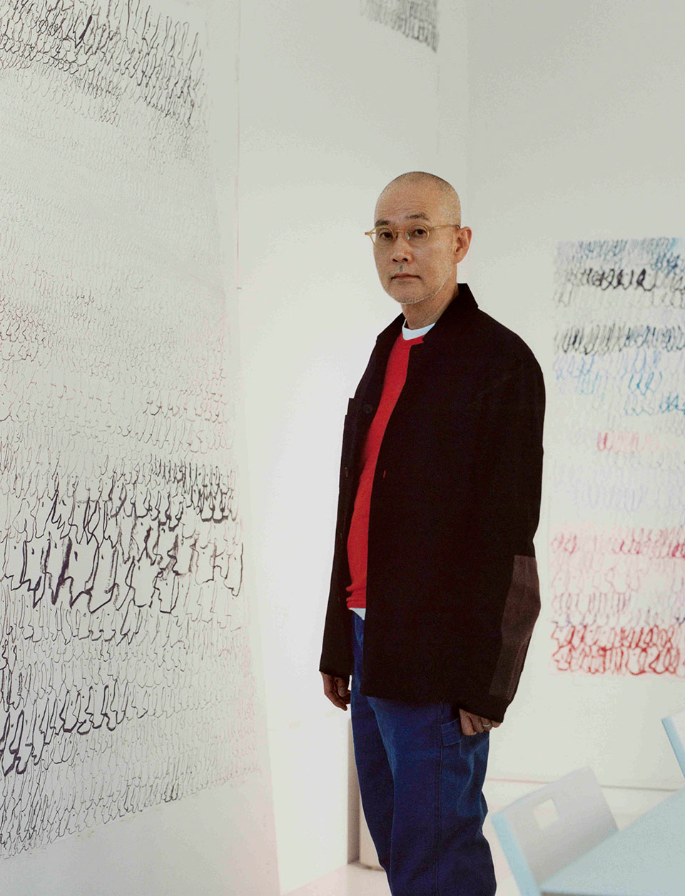 Do Ho Suh in his studio, The Genesis Exhibition: Do Ho Suh: Walk The House © Genesis. Courtesy of the artist. Photo: Catherine Hyland