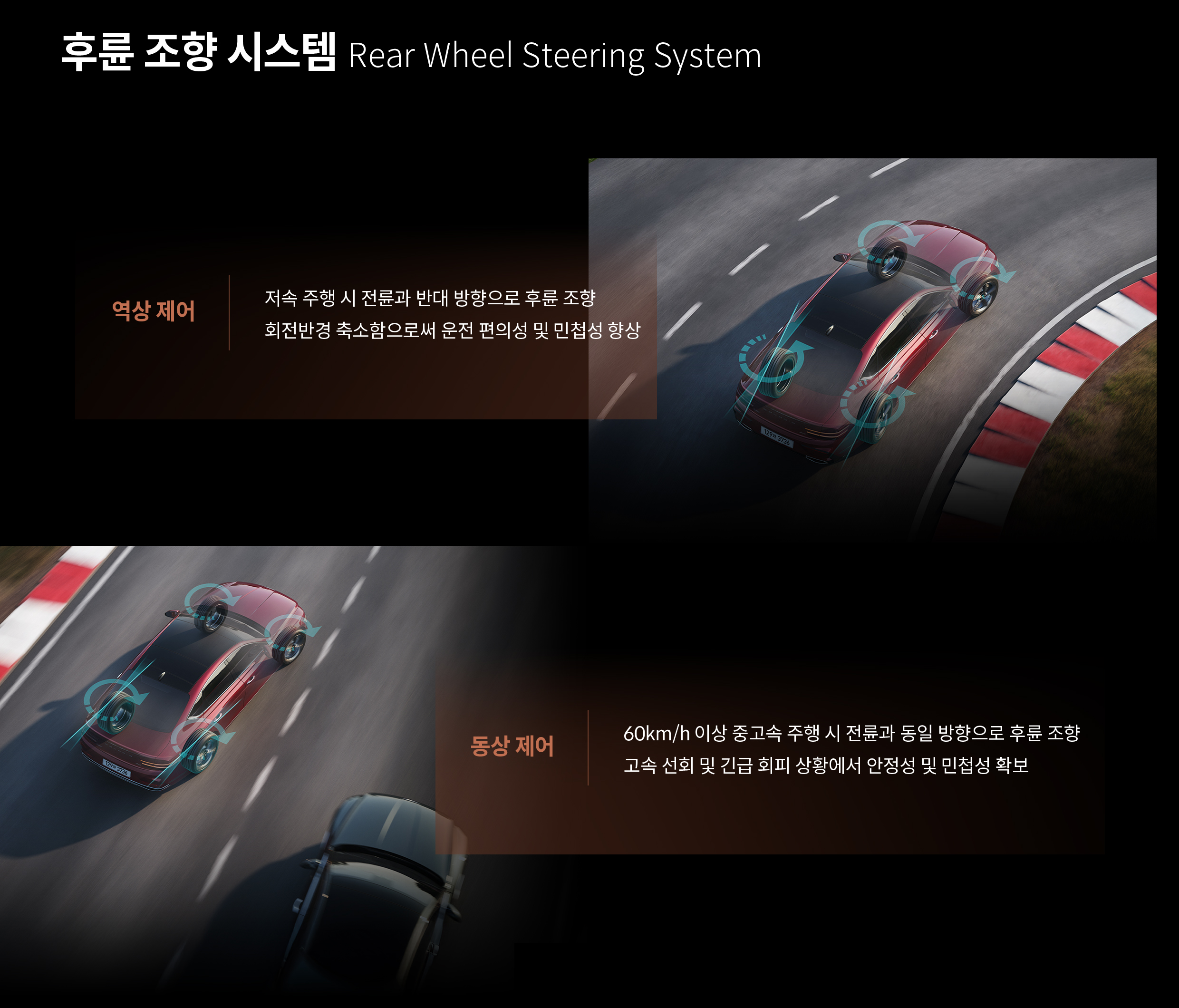 후륜 조향 시스템