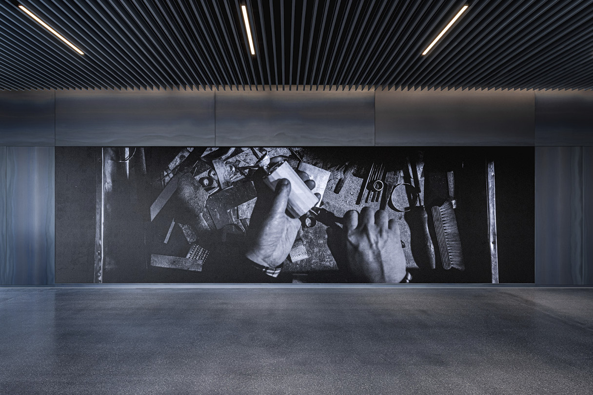 제네시스 청주 전시장의 실내 전경