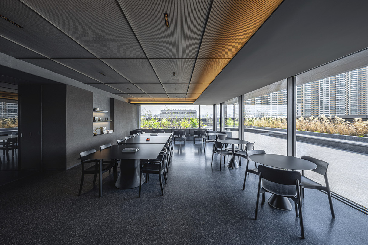 제네시스 청주 전시장의 실내 전경