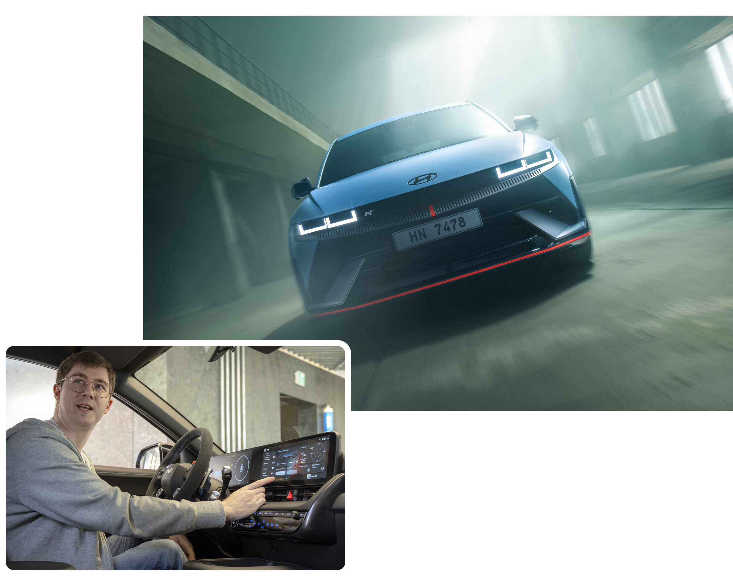 아이오닉 5 N의 UX 라이팅에 대해 설명하는 모습