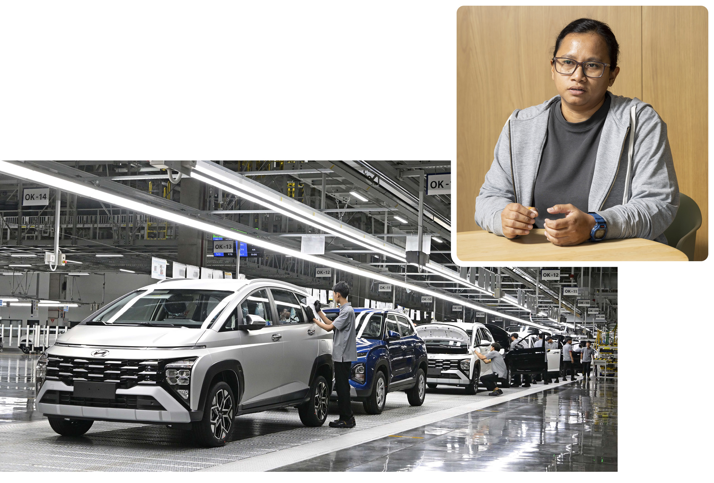 인도네시아 생산법인 연구원의 모습