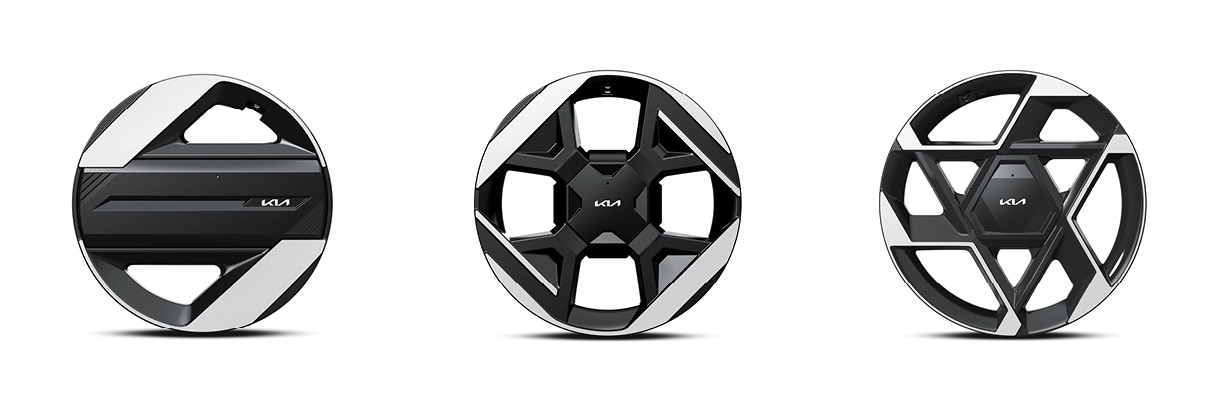 EV4의 세 가지 디자인 휠