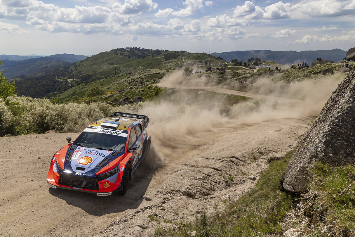 현대 월드랠리팀 i20 N 랠리1의 주행 모습